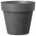 DEROMA Pot de fleurs rond Like Anthracite - 22 cm