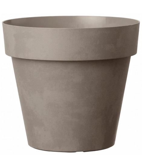 DEROMA Pot de fleurs rond Like Taupe - 30 cm