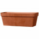 DEROMA Jardiniere rectangulaire Like Corten - 49x17 cm