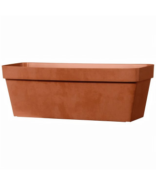 DEROMA Jardiniere rectangulaire Like Corten - 49x17 cm