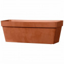 DEROMA Jardiniere rectangulaire Like Corten - 49x17 cm