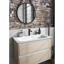 Mitigeur lavabo avec tirette et vidage bonde métal - TYRIA - Noir/Chrome - Ideal Standard