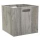 Boîte de rangement 31x31 cm - Bois gris