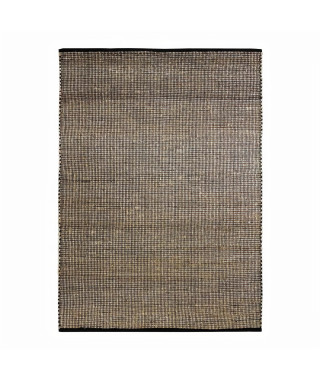 Tapis en Jute 120x170 naturel - noir