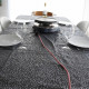 CHACON Prolongateur textile  3m 3x1,5m2 textile cable & noire  fiche plate rouge/blanc