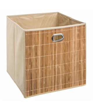 Panier de rangement 31x31 cm - Bambou Naturel