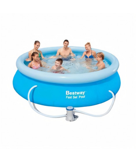 BESTWAY Kit Piscine ronde autoportante Ø3,05x H0,76m