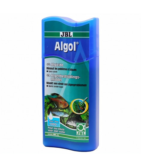 JBL Conditionneur d'eau Algol - Pour aquarium d'eau douce - 250ml