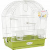 ZOLUX Cage Salomée pour oiseaux - L 40 x P 31 x H 48 cm - Vert olive