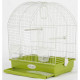 ZOLUX Cage Salomée pour oiseaux - L 40 x P 31 x H 48 cm - Vert olive