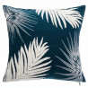 Coussin Tuft Feuille - 40 x 40 cm - Bleu Canard