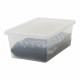 IRIS OHYAMA Set de 3 boîtes de rangement avec couvercle NCB-11 - 3x 11 L - L40 x l27 x H150 cm - Transparent