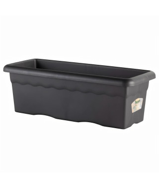 PLASTIKEN Jardiniere rectangulaire - 80 X 33 cm - Anthracite