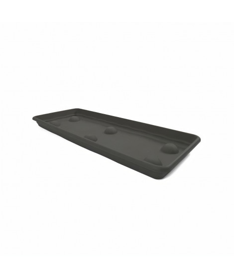 PLASTIKEN plateau rectangulaire - 94 X 38 cm - Anthracite