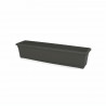 PLASTIKEN Jardiniere rectangulaire - 80 X 20 cm avec plateau - Anthracite