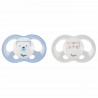 TIGEX 2 Sucettes Soft Touch Silicone Taille 6-18 m  Ourson Chat