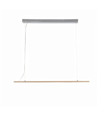Suspension LED intégrée en bois - 100 x 5 x 125 cm - MALMO