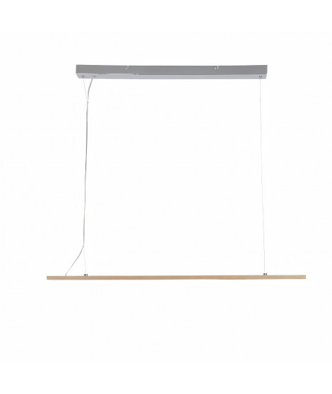 Suspension LED intégrée en bois - 100 x 5 x 125 cm - MALMO
