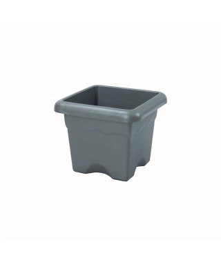 PLASTIKEN Pot a fleurs carré Ø 26 cm - Anthracite