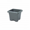 PLASTIKEN Pot a fleurs carré Ø 26 cm - Anthracite