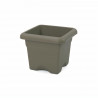 PLASTIKEN Pot a fleurs carré 33 cm - Taupe