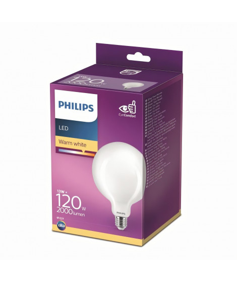 Philips ampoule LED LED 120W E27 Blanc chaud non dimmable, verre