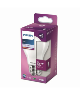 Philips Ampoule LED Equivalent 60W E27 Blanc froid Non Dimmable