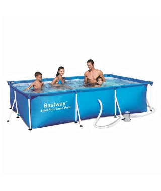 BESTWAY Piscine rectangulaire tubulaire L3,00 x l2,01 x H0,66m