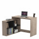 NAGANO Bureau d'angle - Décor chene et noir - L 111,9 x P 100,7 x H 76,7 cm