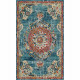 NAZAR Tapis EMA vintage coloré - 120 x 170 cm - Bleu, beige et rouge