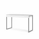 Bureau 3 tiroirs - Décor blanc - L 125,8 x P 51,6 x H 76,5 cm - TYLI