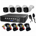 TEETAN KIT DE VIDEOSURVEILLANCE 4 CAMERAS 1080P IP66