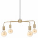 KELI Suspension en métal 4 tetes - E27 - 40 W - Ø69 cm - Doré