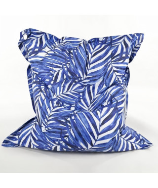 COTTON WOOD Maxi Coussin imprimé - 110 x 130 cm - Blue Palm