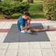 GRE - Tapis de sol en dalles puzzle 50 x 50 cm gris anthracite, ep 8mm