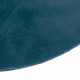 Tapis doux effet fourrure - Bleu canard - D 80 cm