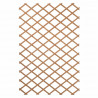 NATURE Treillis extensible en bois naturel 100x200cm - Marron