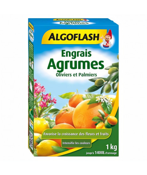 ALGOFLASH Engrais Agrumes, Olivers et Palmiers - 1kg