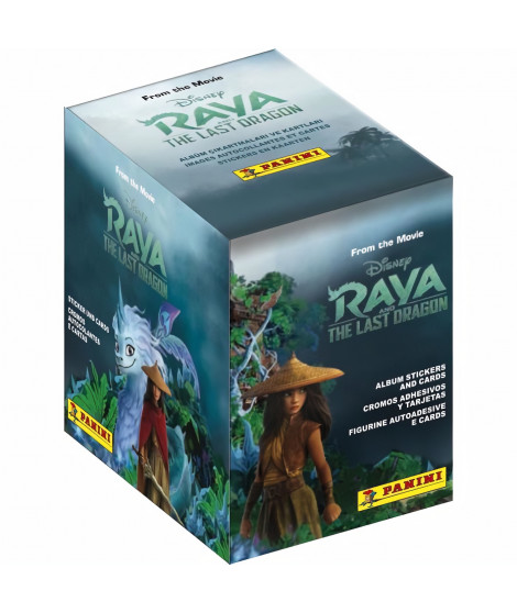 Raya et le dernier dragon - Boite de 50 pochettes - Cartes a collectionner - Panini