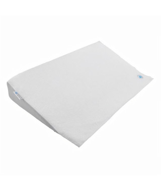 DOUX NID NOVA Plan Incliné 15° Essentiel - Pour Lit 60x120 Cm - Eponge - Perle / Blanc