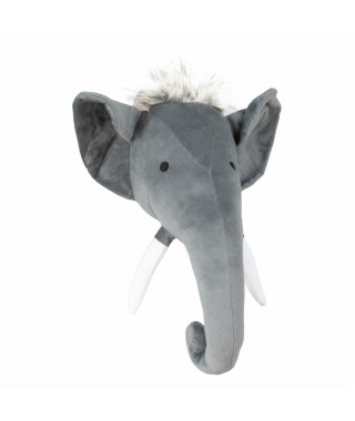 Trophée éléphant peluche - Style enfant