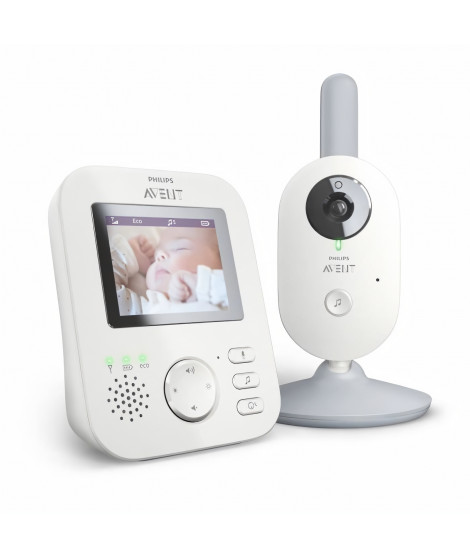 PHILIPS AVENT SCD833/01 Ecoute-bébé vidéo - Ecran HD 2,5p - FHSS - Mode Smart ECO