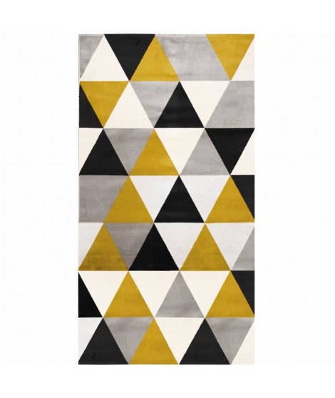 ALECTO Tapis Tao Scandi - 80 x 150 cm - Jaune