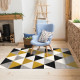 ALECTO Tapis Tao Scandi - 80 x 150 cm - Jaune