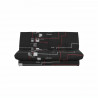 Banquette clic clac 120 x 190 cm - Tissu noir - L 195 x P 90 x H 84 cm - DIOPLAC