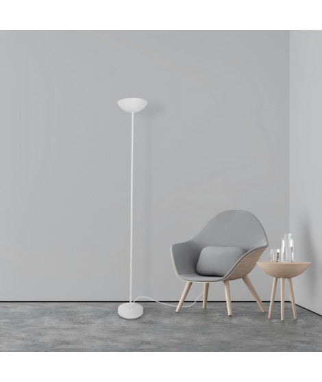 COREP Lampadaire en métal Halogene - Ø24 cm - Blanc