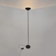 COREP Lampadaire en métal Halogene - Ø24 cm - Noir