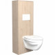 SWEAT Aménagement pour WC - Décor Chene Jackson et blanc mat - L 53 x P 27 x 140 cm