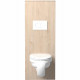 SWEAT Aménagement pour WC - Décor Chene Jackson et blanc mat - L 53 x P 27 x 140 cm