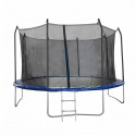 Trampoline 366 cm Noir et bleu TRIGANO Échelle et filet de protection inclus